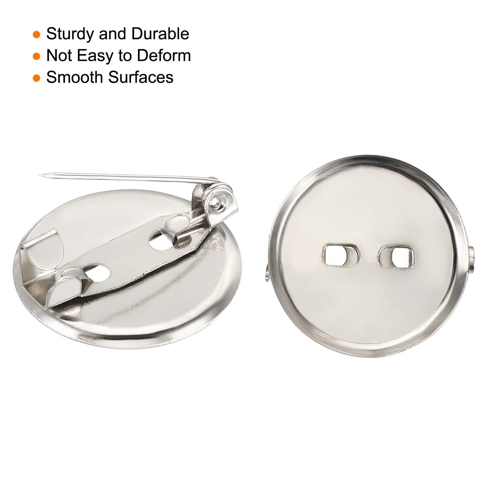 10 Pièces Fermoirs De Broche Disque De Base De Disque De Broche