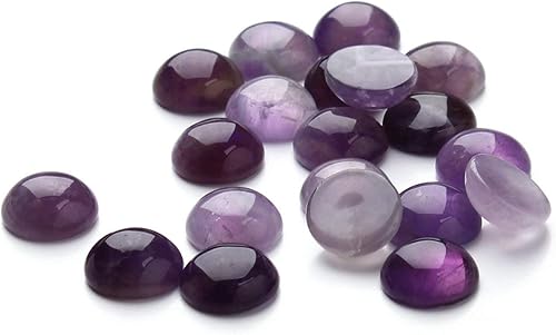 Miniatura 4 de Cabujones de piedra natural de 0.709in, sin agujero, cabujones redondos para hacer joyas de bricolaje, diámetro (20 unidades)