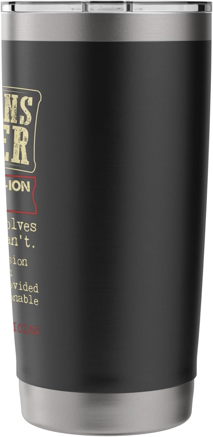 Operations Manager Funny Dictionary Definition Stainless Steel Insulated Tumbler