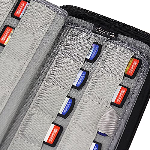 Sisma 80 Switch Game Case Compatible With Nintendo Switch Games Or Ps Vita Games Or Sd Cards, Physical Game Cartridge Holders Hard Shell Travel Storage Case Home Safekeeping, Brown #TOP7