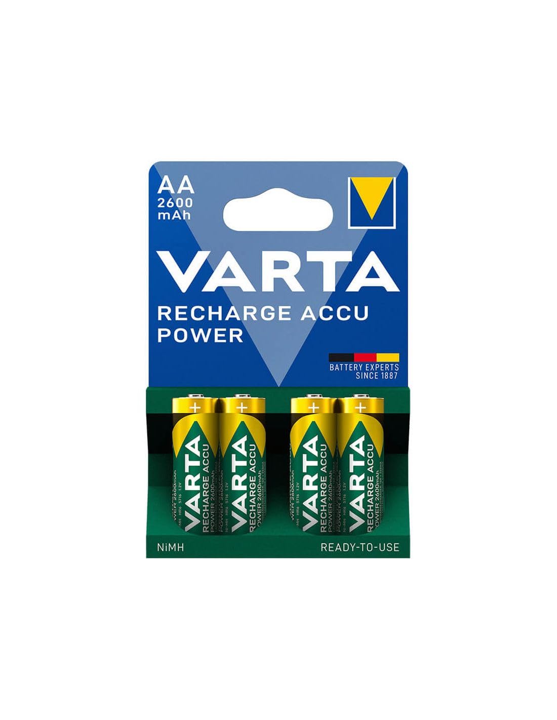 Varta Professional batterie AA 1.2 V/​2600 mAh, 10 confezioni x 4 pezzi, in confezione blister