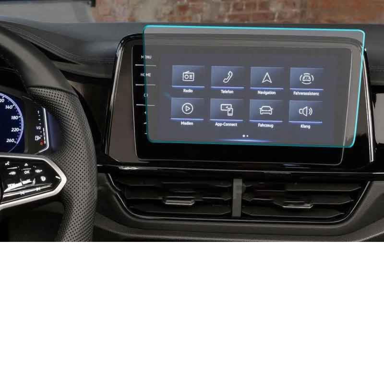 Verre trempé navigation T-Roc 2022 anti-rayures et traces