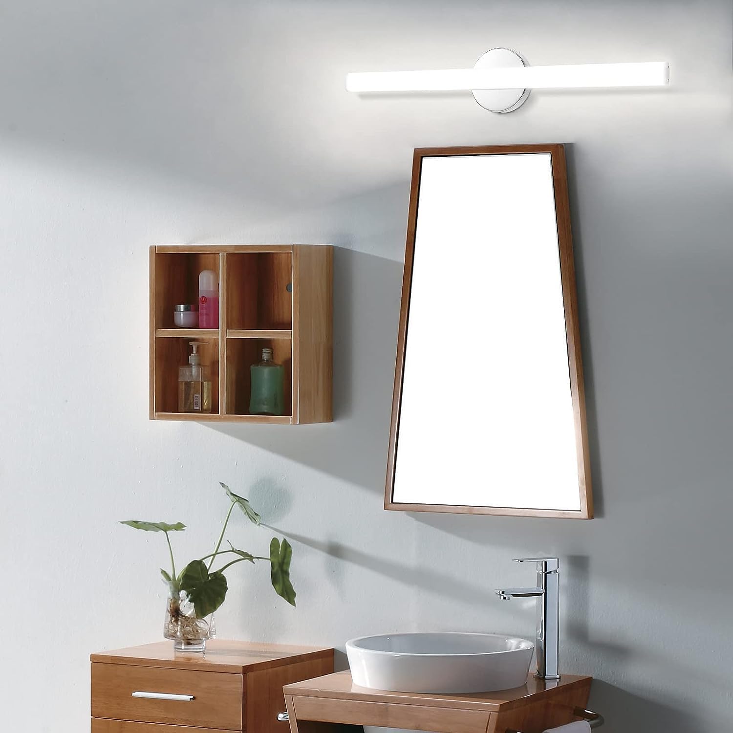 Snapklik.com : Bathroom Vanity Light, 16W 24inch Bathroom Light Fixture,1520LM Led Vanity Lights ...