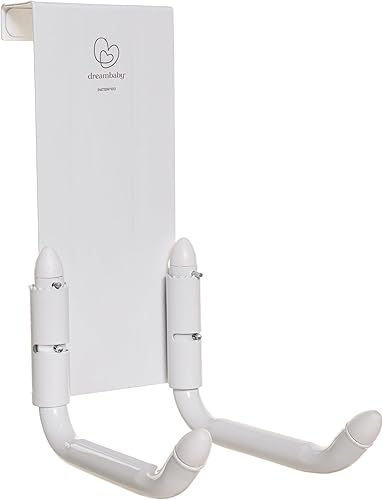 Dreambaby StrollAway - Percha para cochecito de bebé, organizador de gancho de metal resistente con capacidad de carga de 50 libras