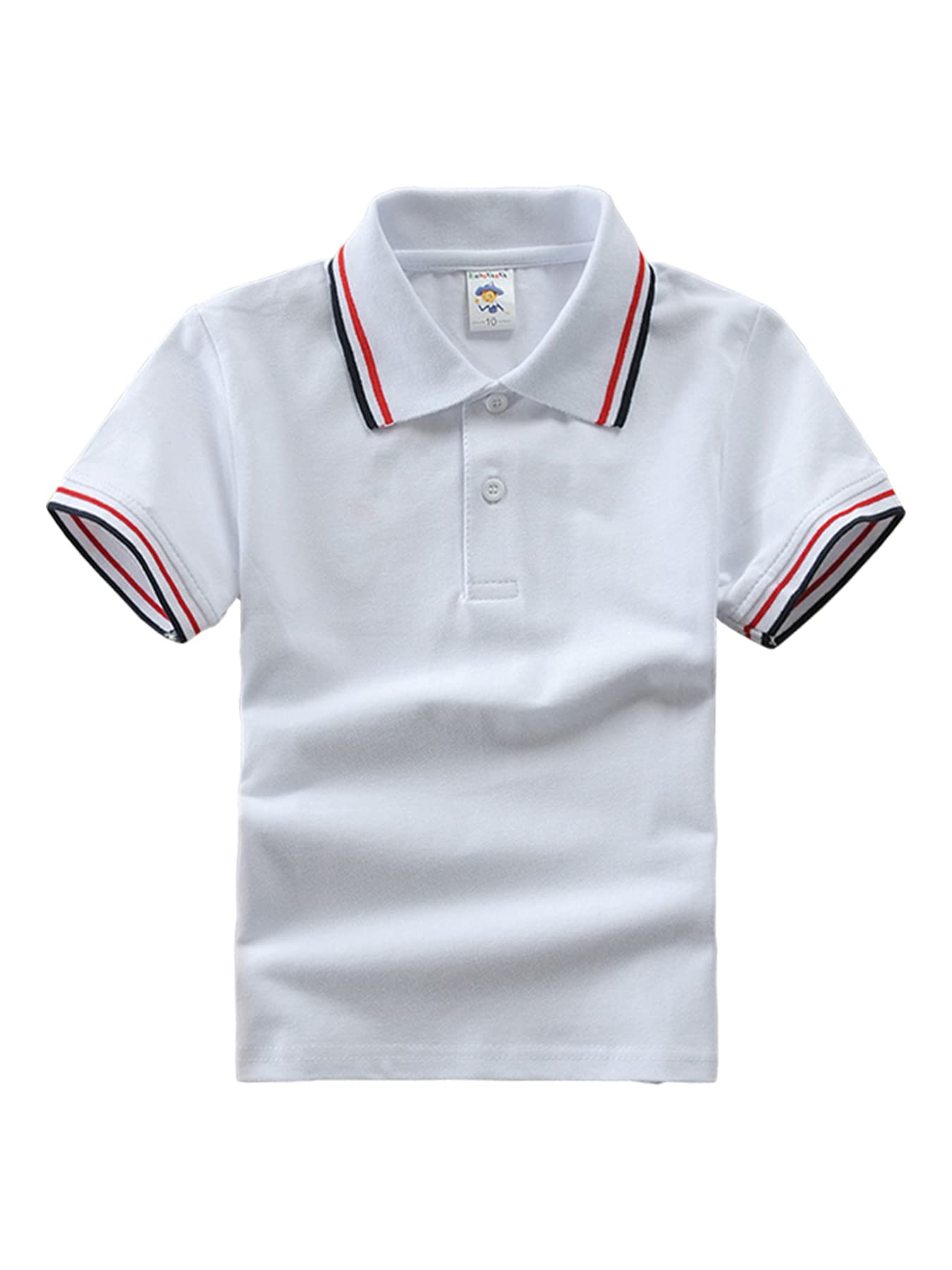 DEBAIJIA Polo Niño Manga Corta Niños Camisetas Top 1-12T Algodón Polo Deportiva Verano Transpirable Casual Moda