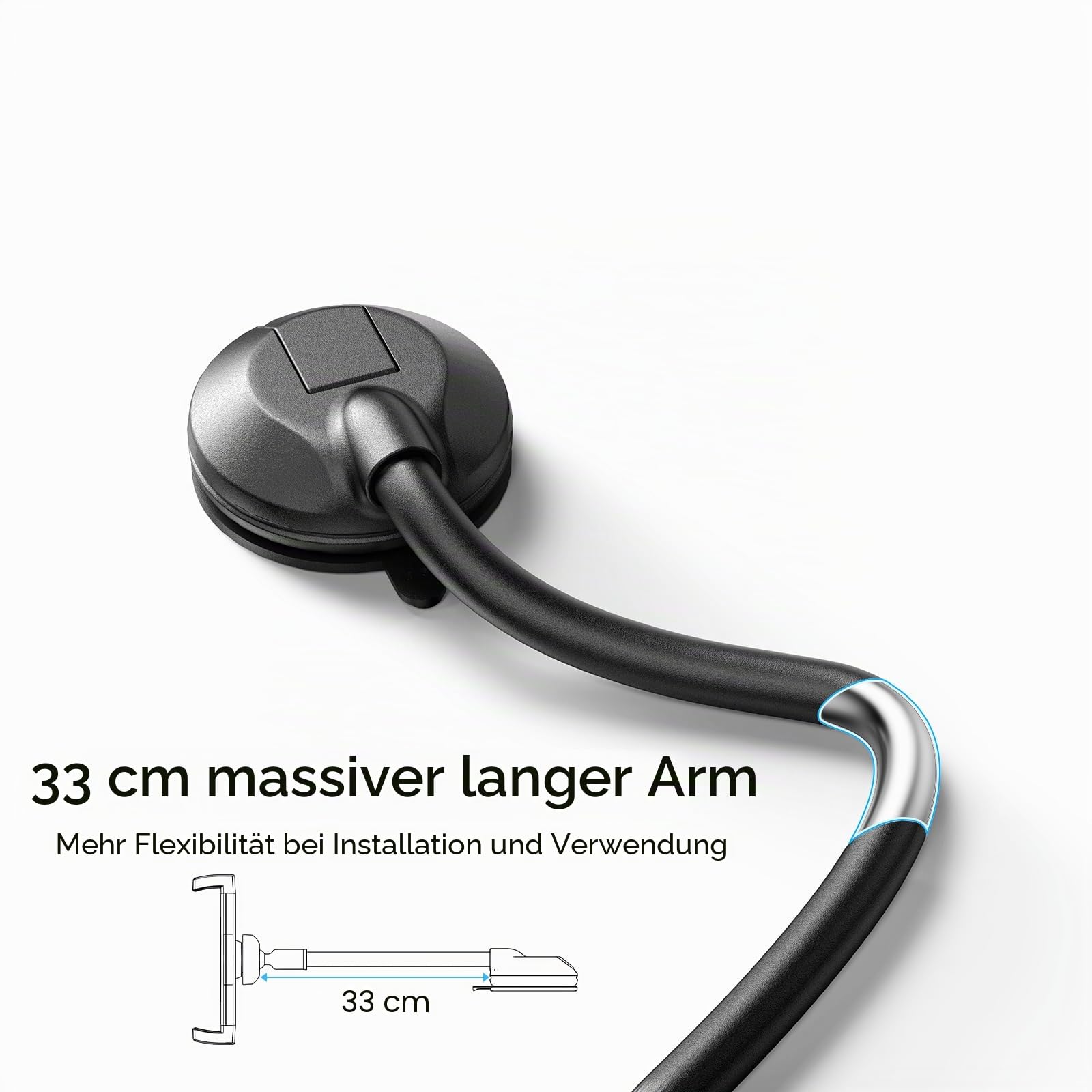 Coolpow Tablethalterung am des Autos, Tablet Halterung Auto,Tablet Halterung Auto vorne Für 4.7"-12.9" Zoll Schwanenhals ipad Halterung Auto Vorne für iPad Pro Air Mini, Galaxy