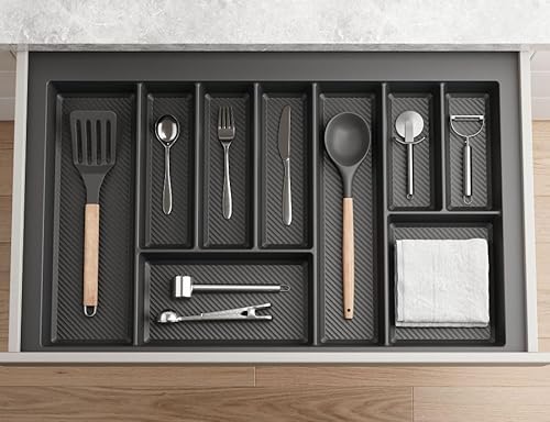 MAX - new, sturdy cutlery tray - allows the cutting of edges - size: 400mm-900mm, graphite (690mm-750mm x 490mm (800mm cabinet)) - Image 3