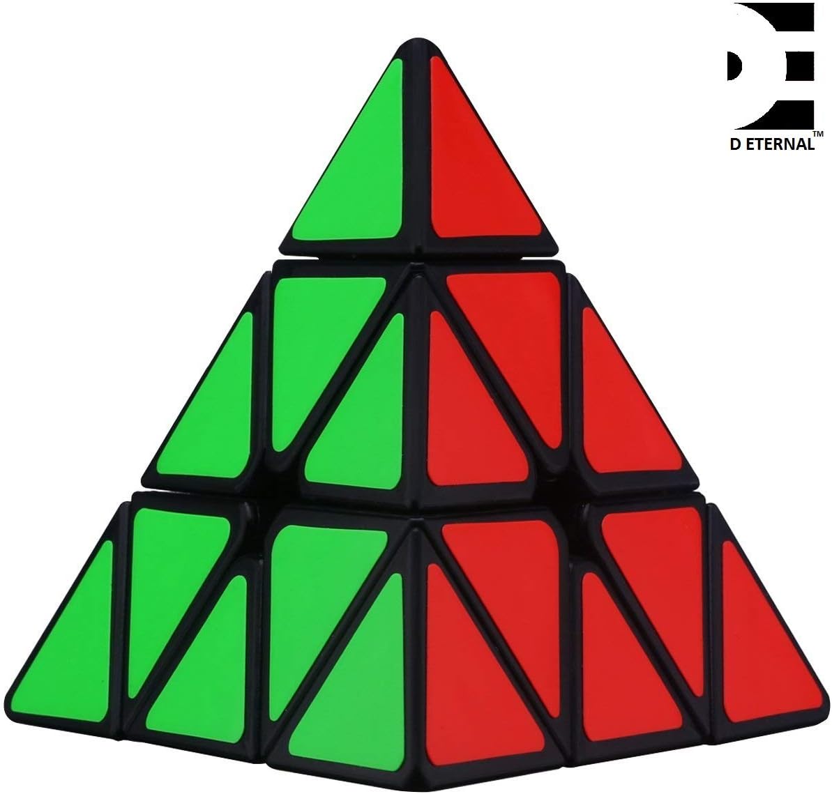 - Triangular Pyramid Cube 3X3 High Speed Triangle Pyraminx Puzzle Cube, Black,for Adult