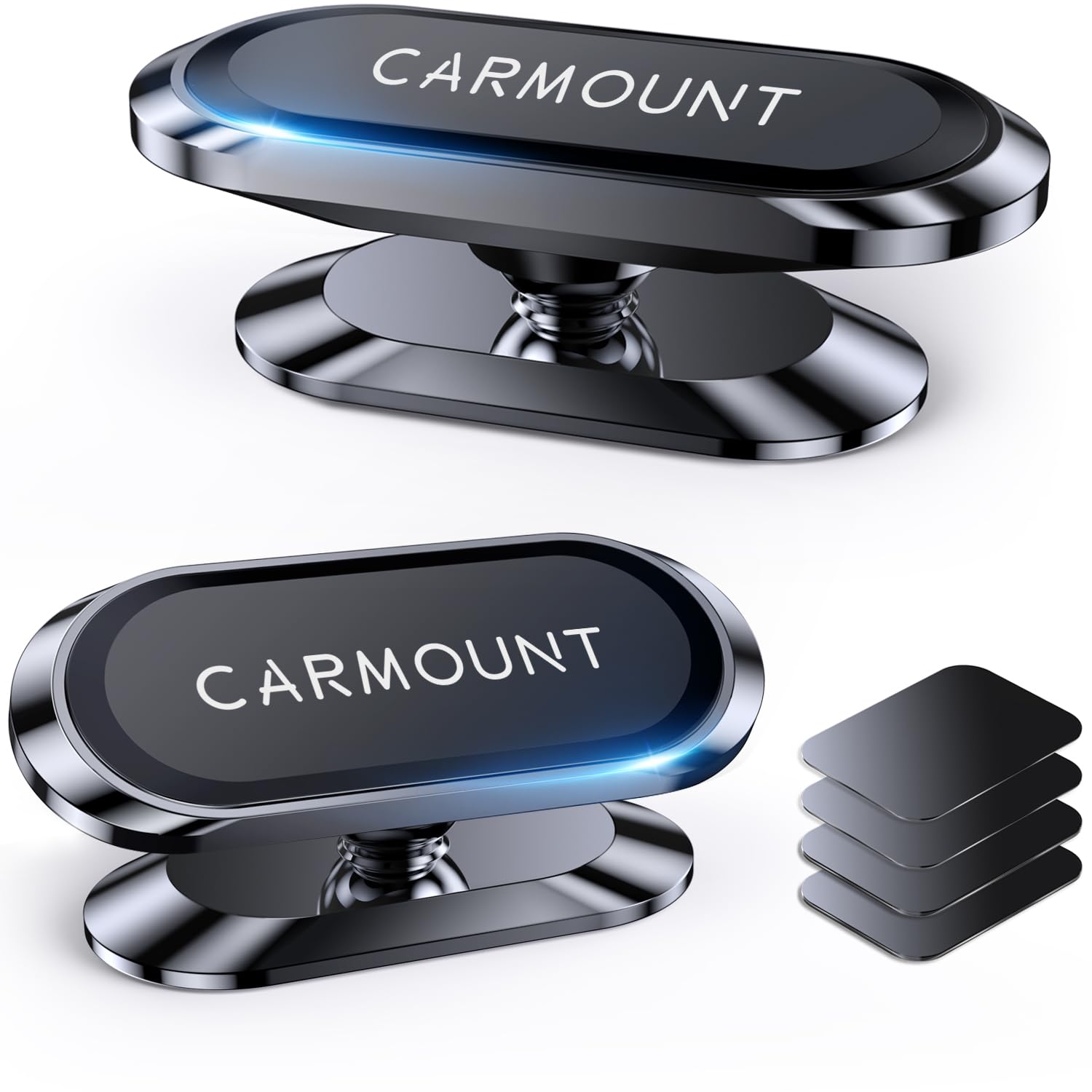 【2-Pack】 Magnetic Phone Holder for Car【Strong Magnets】 Carmount 2.0 Magnetic Phone Mount for Car【360°Rotation】 Car Mount for Cell Phone Holders for