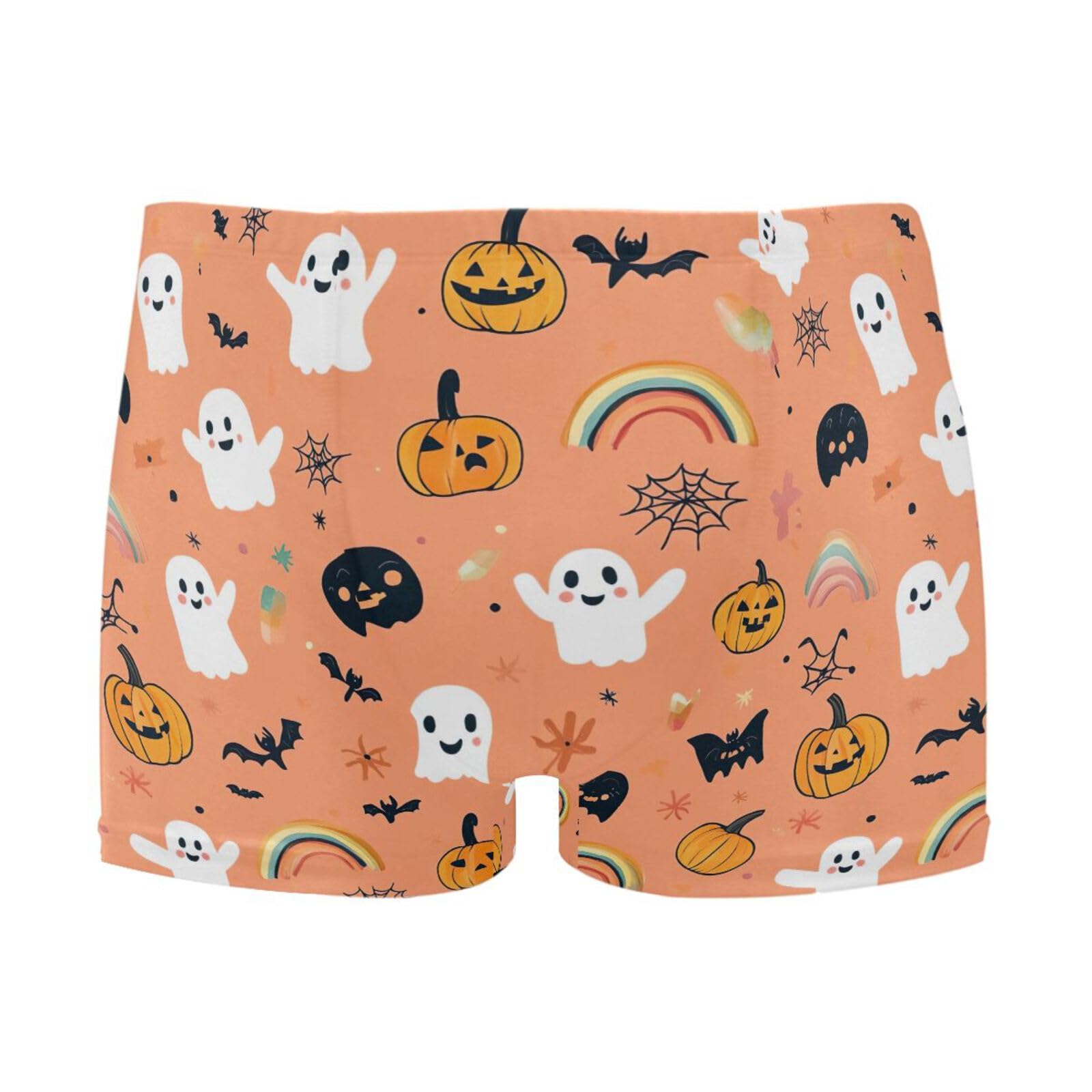 UMIRIKO Halloween Ghosts Pumpkin Bat Mens Swim Trunks Swimwear Bathing Suit Swim Brief Square Leg Board Short S-3XL 202b7111
