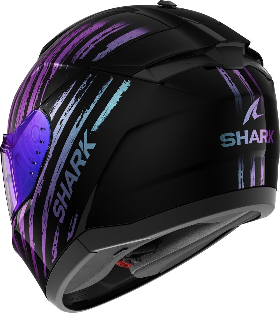Shark, Casco Moto Integral RIDILL 2 ASSYA Black/Blue/Purple KXK, S