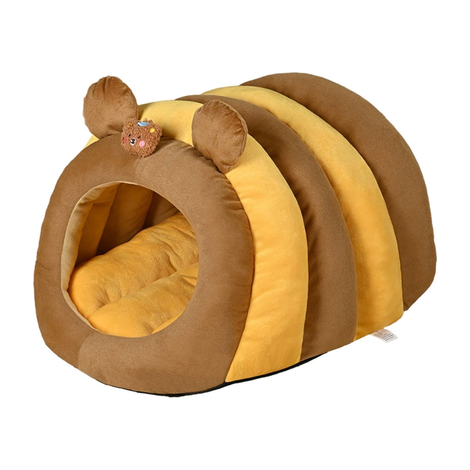Niche chat peluche grand format L contre le stress des chatons