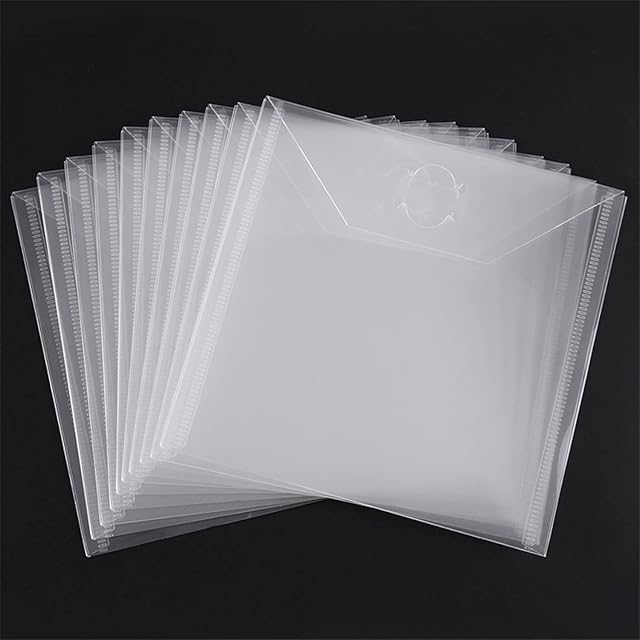 30Pcs 6.4x6.4'' Stamp & Die Storage Pockets Resealable Clear Plastic Seal Bags Storage Case for Cutting Dies Stencil Album Stamp Crafts DIY Scrap booking Paper Card Craft Cutting Dies Card Making
