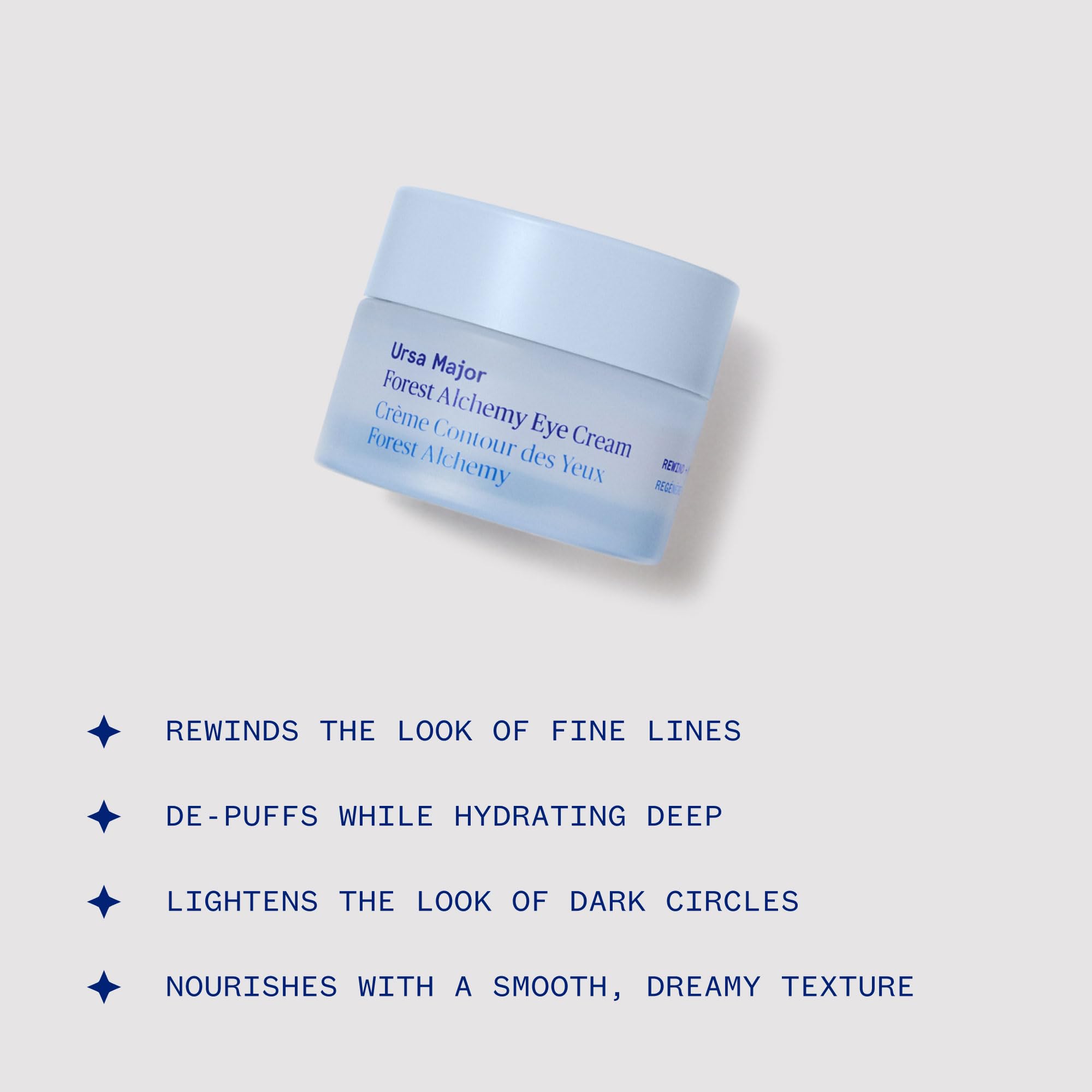 Ursa Major Forest Alchemy Eye Cream | Natural Under-Eye Moisturizer for Dark Circles, Fine Lines, Puffy Eyes and Wrinkles | Vegan, Cruelty-Free, Non-toxic, Unscented | 0.50 ounces