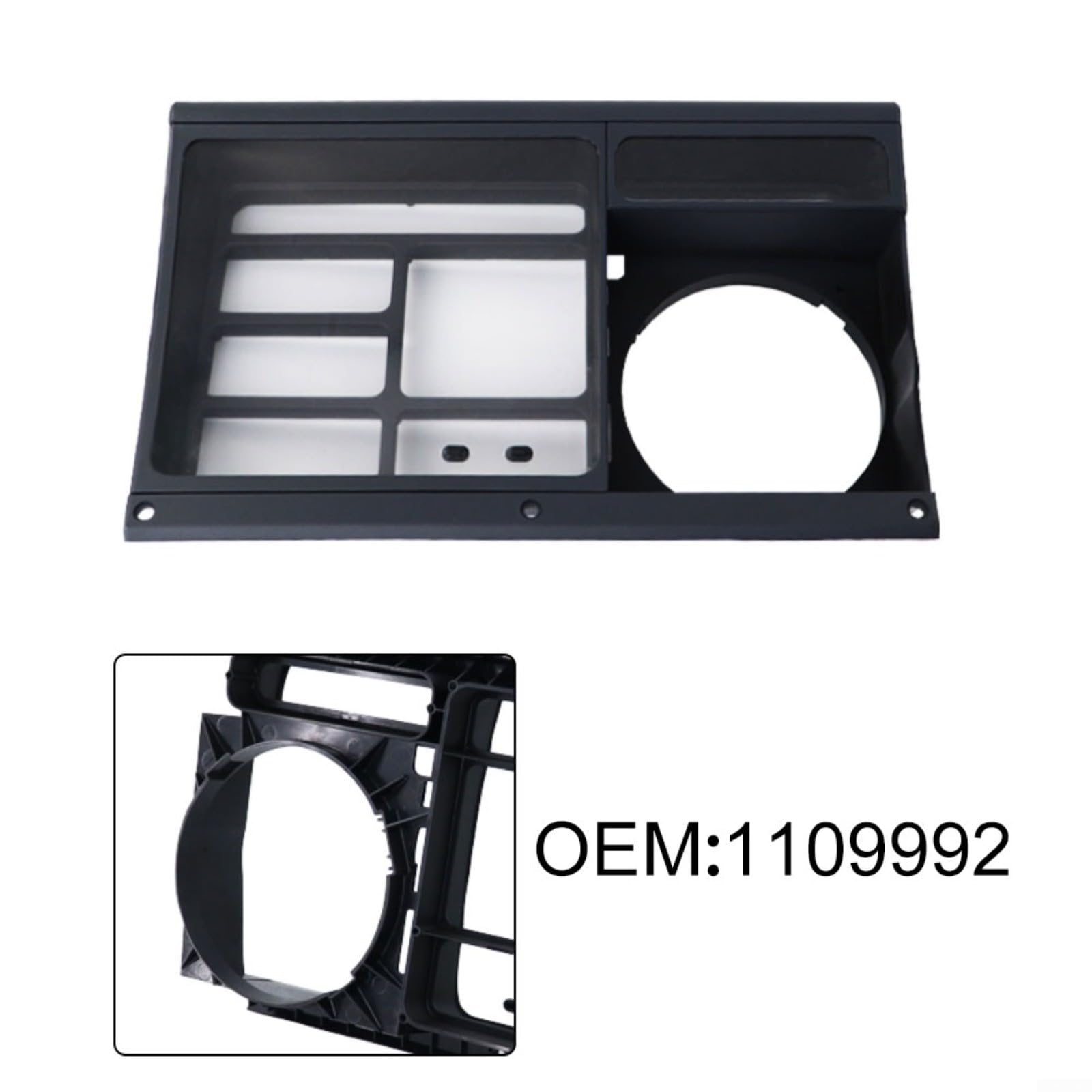 Conjunto de carcasa de instrumento para Scania 113/124, OEM 1109992 caja de tablero de instrumentos, pieza de repuesto de plástico ABS negro, ajuste directo resistente al desgaste