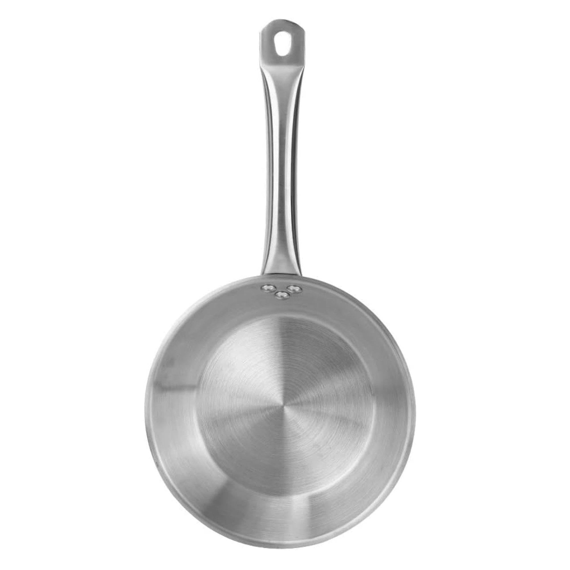 Well Home Set di 3 padelle Ø20Ø24Ø28 cm in acciaio inox, adatte per induzione e senza antiaderente