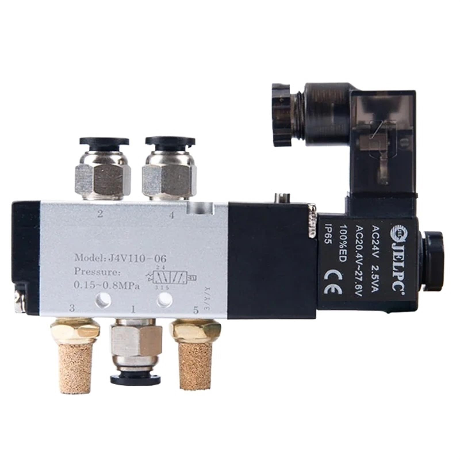Vanne magnétique 4V110-06 à commutation rapide 5 voies DC12V 1/8