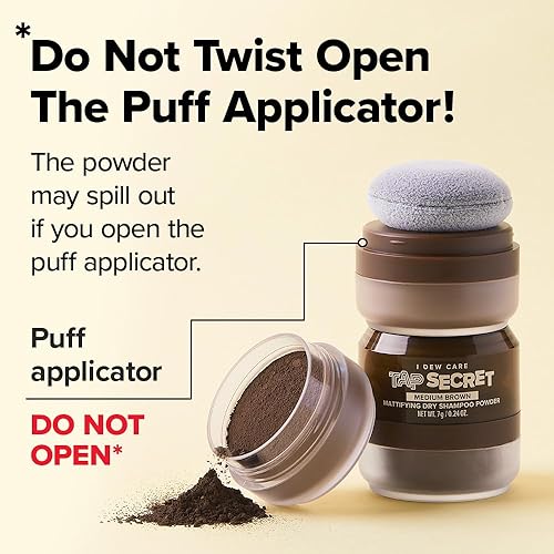 Vista 52 de I DEW CARE Tap Secret - Champú seco en polvo con biotina – Tap Secret Original Fortalecimiento y voluminización, recargable, tamaño de viaje, sin