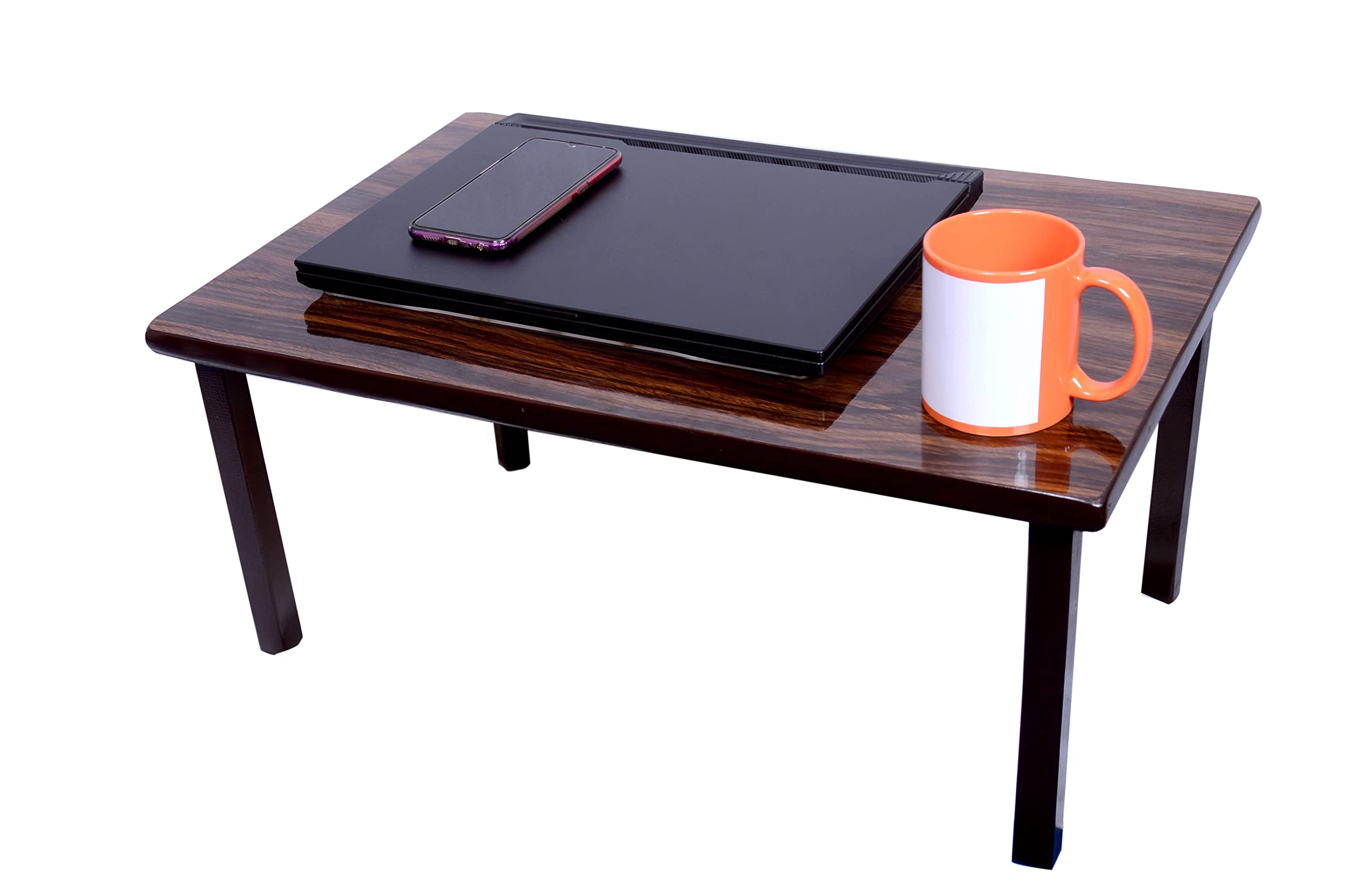 Study Table for Students, Strong Multi-Purpose Study Table/Laptop Table/Bed Table/Reading Table/Foldable Table and Portable/Non-Slip Legs/Removable Legs, 100% Wooden, Lapdesk