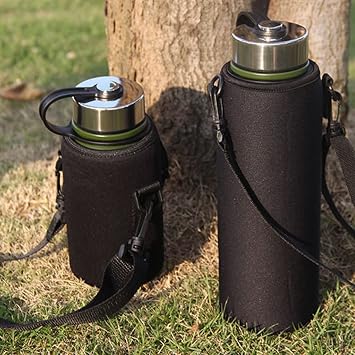 Stainless Cup Holder Large Capacity Portable Strap Outdoor Flask Insulated Water Carrier Bag Thermo Cover For Bottles Cup Sleeve