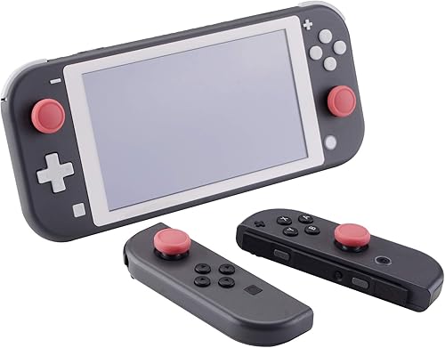 Vista 78 de eXtremeRate PlayVital - Tapas para joystick Switch Lite, tapa analógica de silicona para empuñaduras de pulgar OLED Joycon - Gris claro