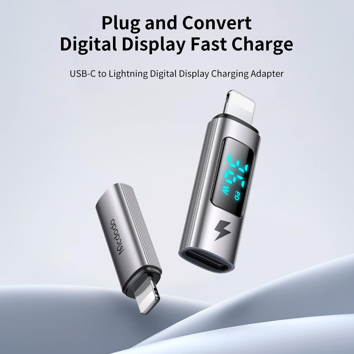 Mcdodo Adaptateur USB C Vers Lightning Pour IPhone 36 W PD Charge Rapide Compatible Avec IPhone 14/13/12/11/XS/XR/SE IPad (USB C Vers Lightning-1 Pièce