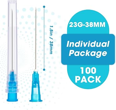 23G 38MM Stainless Steel Dispensing Accessories,Scientific Measuring and Industrial Use,Individually Packed(100 PCS)