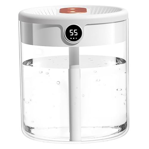 Air Humidifier with Humidity Display, 3 Modes 2L Cool Mist