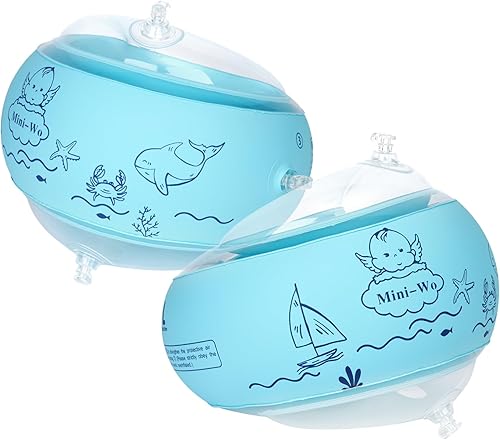 Flotadores inflables de brazo para niños, bandas de brazo de natación rosa y azul para piscina, flotadores de brazo para piscina, alas de agua para