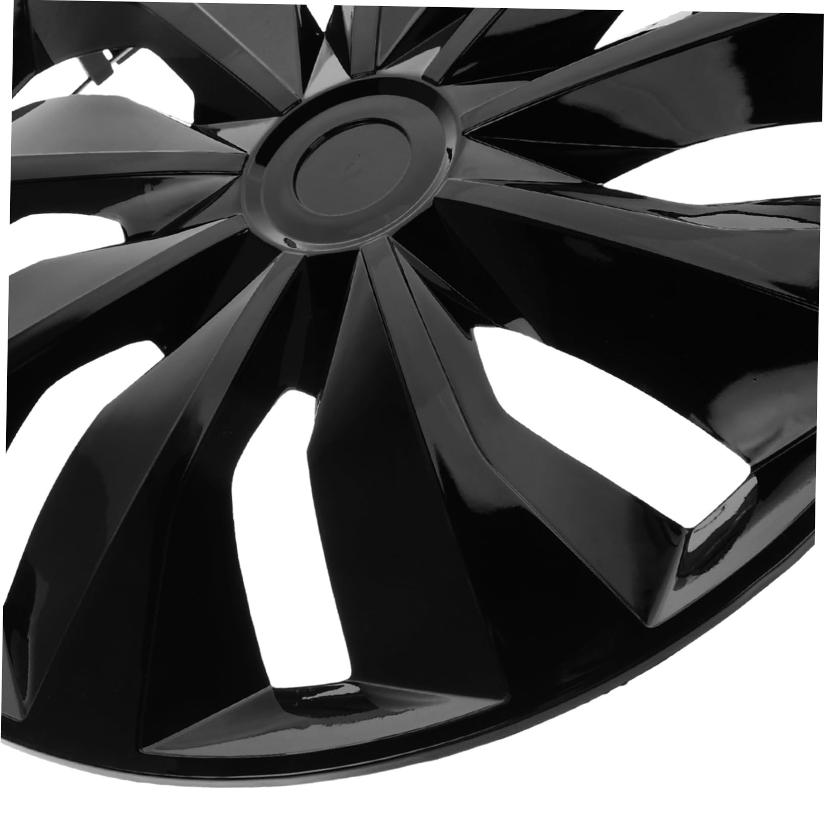 Copricerchi Centrali Ruota 15 Pollici Pp Nero, 1 Pezzo | Fit, Stile Cover Centrale Casuale, Accessorio Esterno per Auto Stile Casuale
