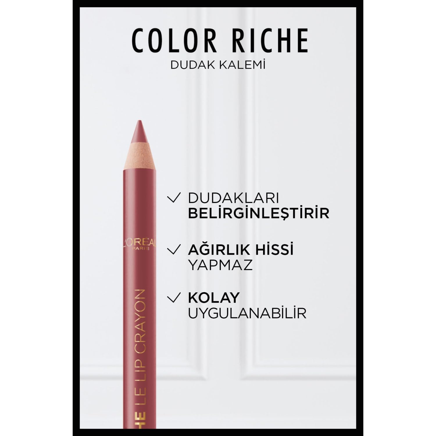 L'Oréal Paris Color Riche Le Lipliner 362 Cristal Cappucino, 4 g