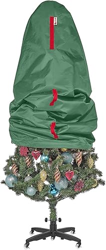 Miniatura 10 de Bolsa de almacenamiento vertical para árbol de Navidad, para árboles topiarios de hasta 3 pies de alto, fundas para árboles de Navidad y árboles