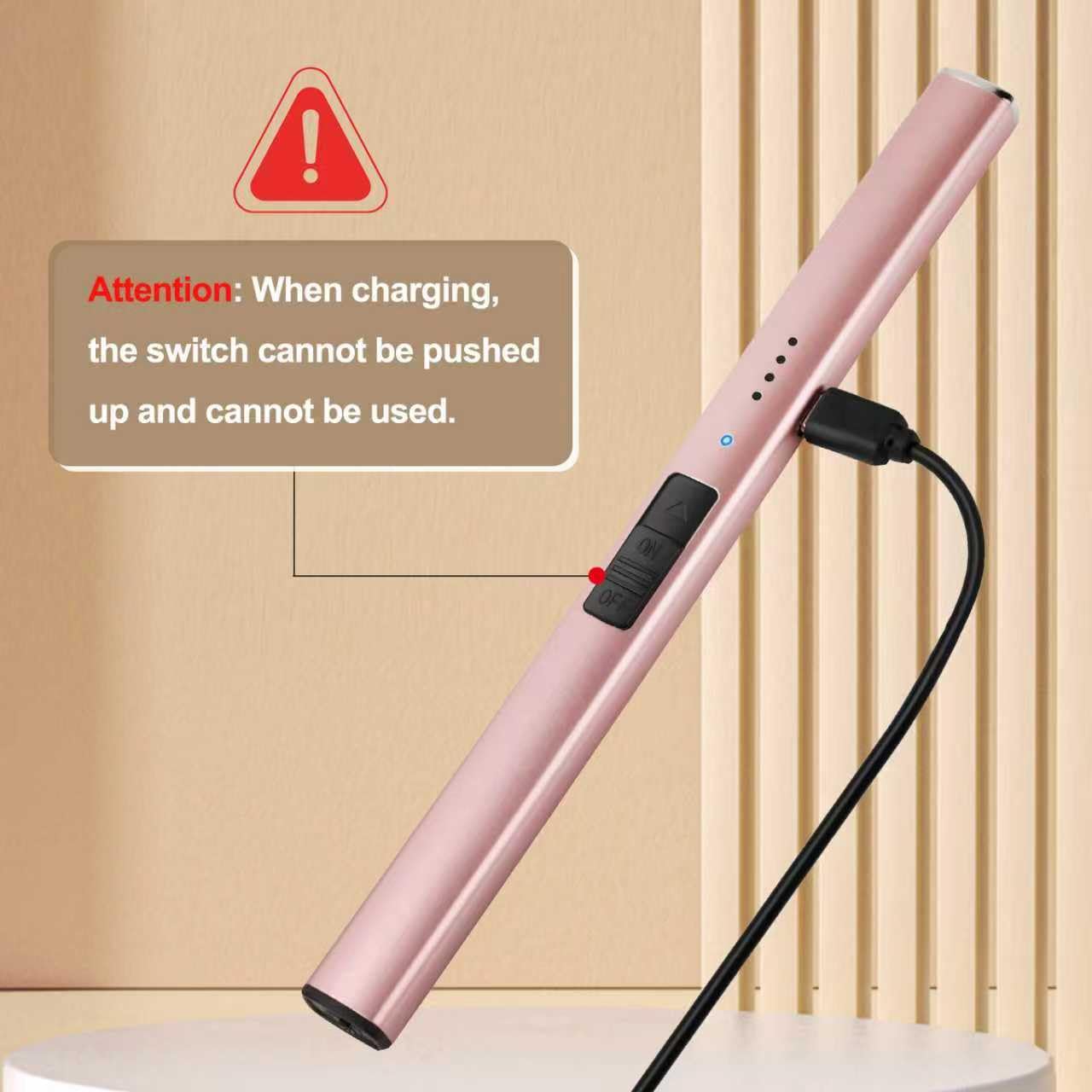Electric Candle Lighter Rechargeable USB: Christmas Stocking Stuffers Valentines Day Birthday Gifts for Women Her Mom Windproof Flameless Dual Arc Camping BBQ Kitchen Lighters for Candle Safety Lock