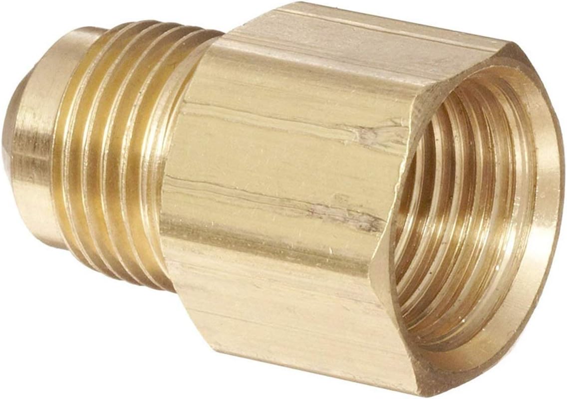 Hose Connectors 5/8" -18 UNF Male Thread 3/8" Flared SAE X 1/2" NPT Female Thread Connector Adapter Adapter Brass Pipe Fitting For Gas Water Valve