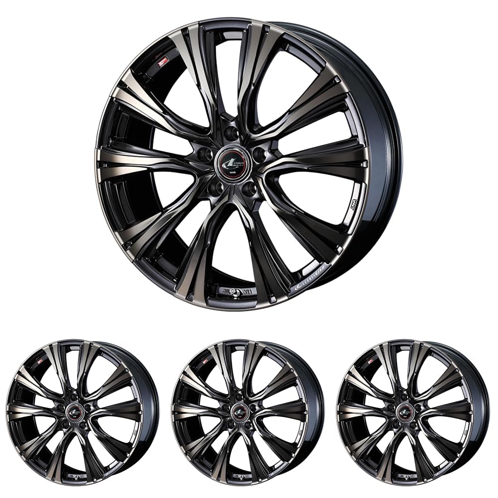 Amazon.co.jp: Weds LEONIS VR 19インチ 5H PCD114.3 8.0J +50 PBMC/TI