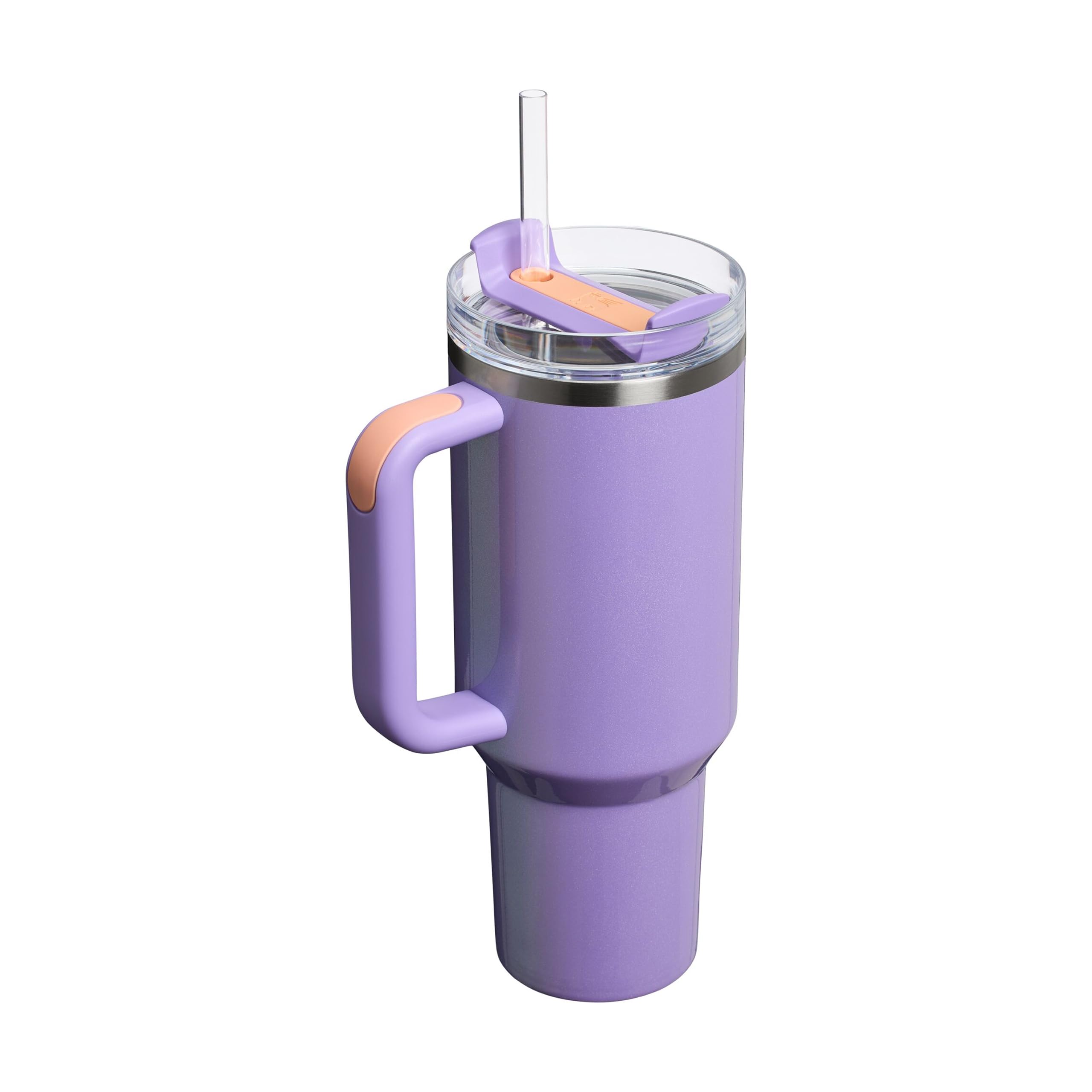 Stanley Quencher H2.0 Flowstate Tumbler 1.2L – Cold for 11 Hours – Iced for 48 Hours – Metal Water Bottle with Straw, Handle and Lid – Dishwasher Safe – Travel Mug for Cold Drinks – Periwinkle Shimmer — view 8