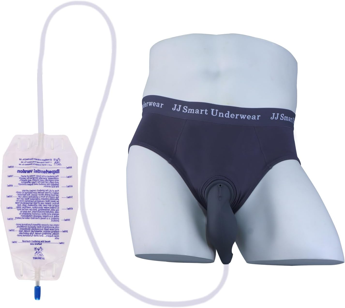 Incontinence Underwear for Men - Washable Mens Incontinence Briefs, Urine Bags for Men, Reusable Incontinence Protective Briefs Large