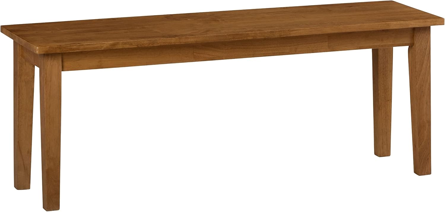 Jofran: 352-14, Simplicity, Dining Bench, 14"W X 48"D X 18"H, Honey Finish, (Set of 1)
