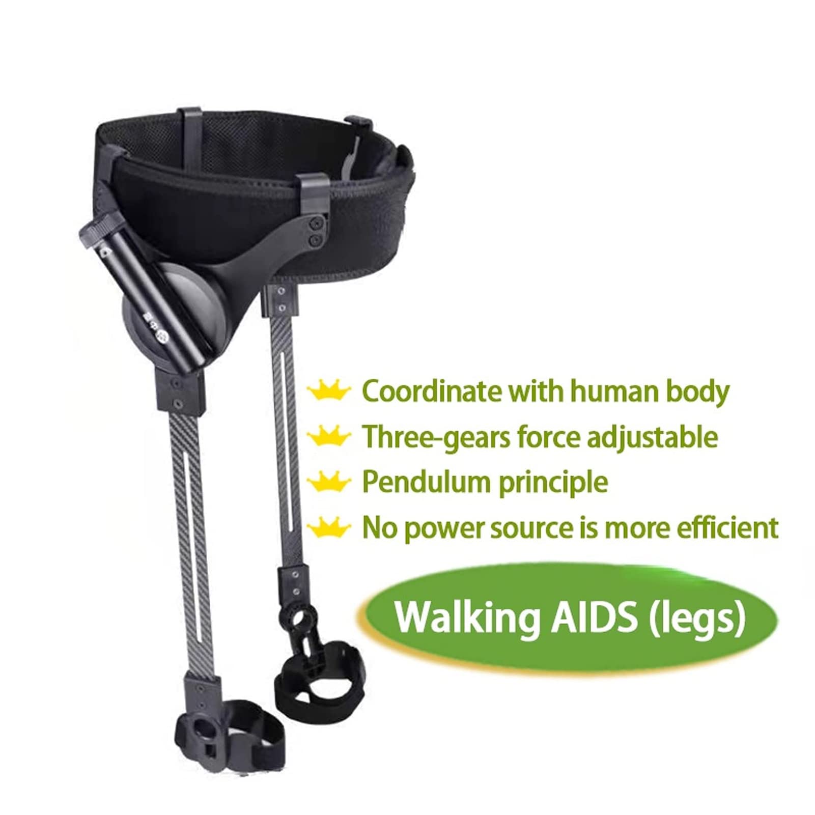 Proste narzędzia do chodzenia, Bionic Body Power Leg Walking Training Mobility Pomoce do biegania Mobilność Pomoce do chodzenia dla dorosłych (rozmiar: po lewej)
