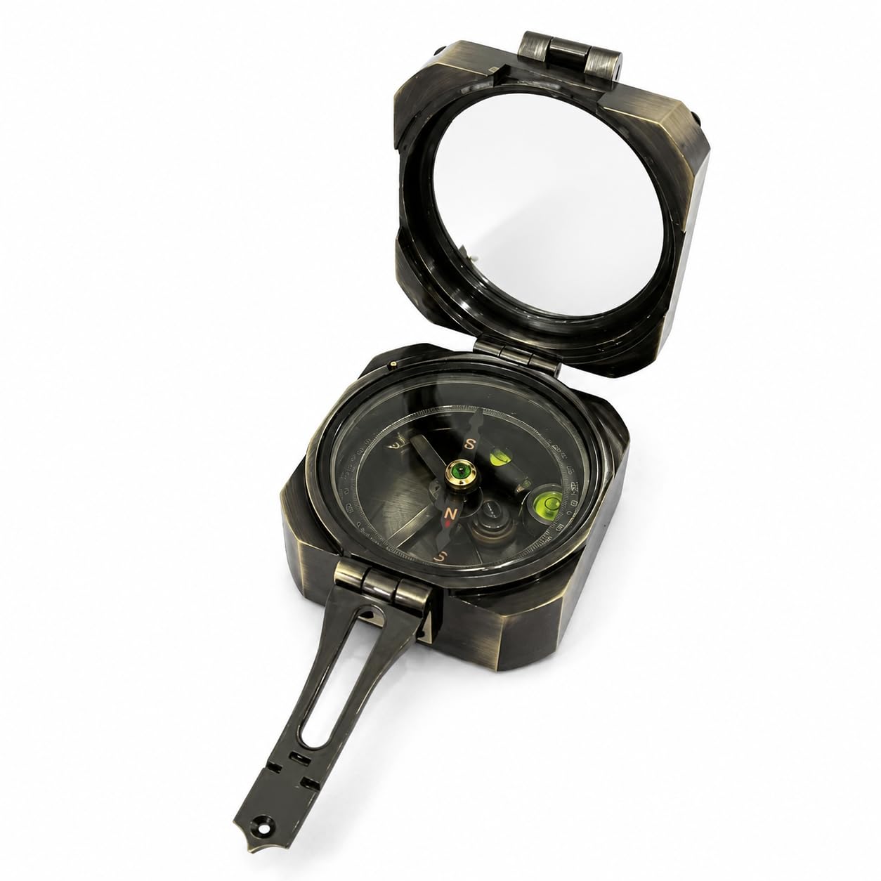 THOR INSTRUMENTS Boussole en laiton vintage Brunton Surveying Nautique Boussole pour navigation/voyage/randonnée/suivi/camping Outil de survie en plein air