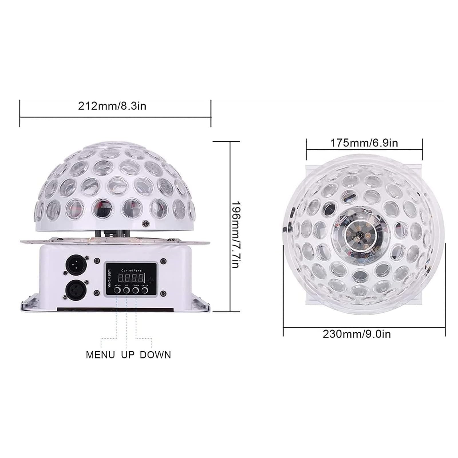 Kula Dyskotekowa, Oświetlenie Na Imprezę Dyskotekową Z Koralikami Świetlnymi LED RGB 5 * 3W, Sterowanie Aktywowane Dźwiękiem/samobieżne/DMX 512, Do Występów Na Żywo, Świątecznego Rave, Tańca
