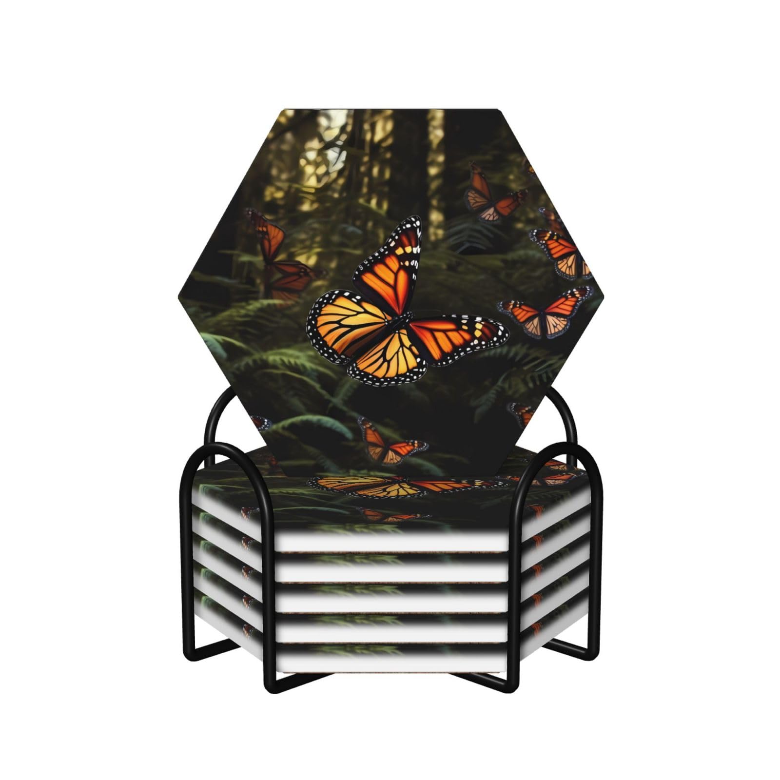 Dessous de verre en céramique style monarque : l'élégance de la table