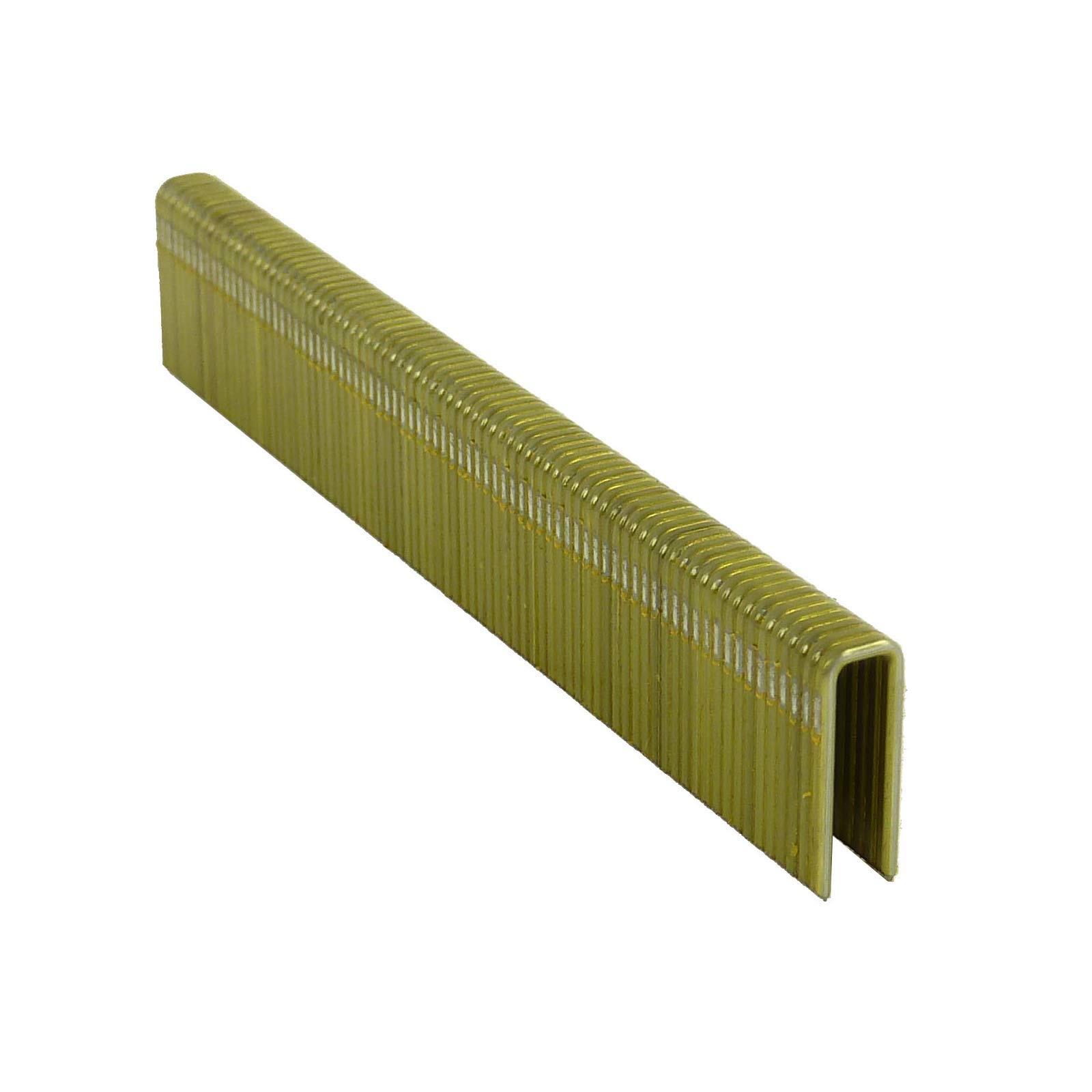 SENCO L10BAB 16mm Medium Wire L‑Staples – Galvanised - Sencoted - 18 Gauge - 6.4mm Crown - Glue‑Collated Carbon Steel Fasteners for Cabinetry - Underlayment - Insulation & Upholstery