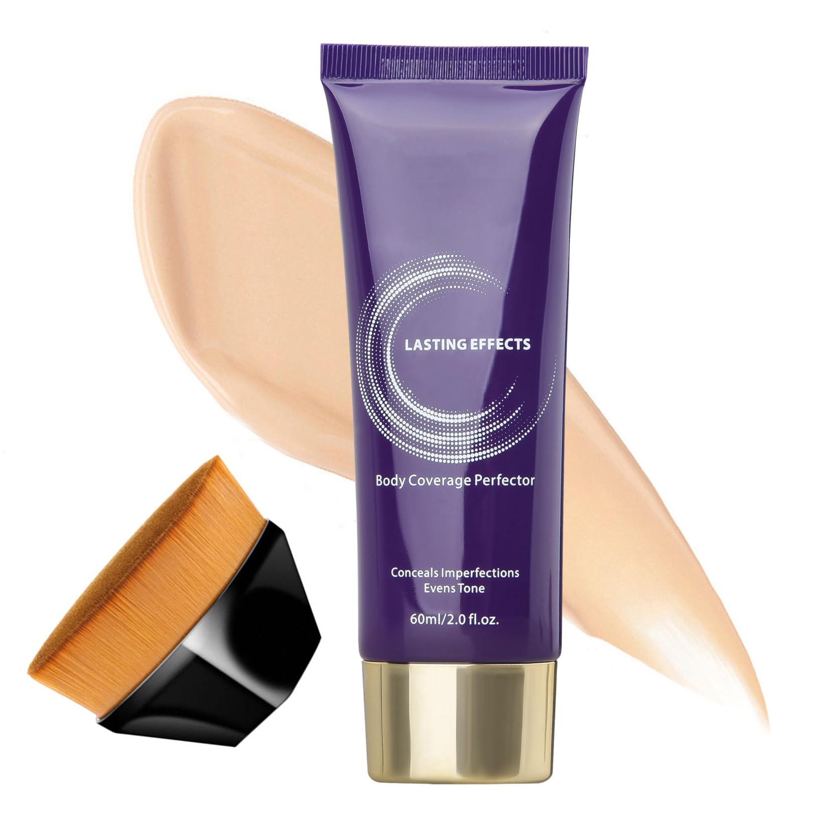 All Over Complexion Perfector,Body Coverage Perfector, Waterproof No Transfer Tattoo Cover Up Makeup, Body and Leg Makeup (Brush Included)