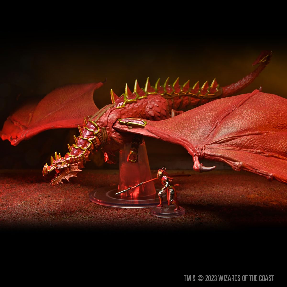 D&D Icons Of The Realms: Dragonlance - Red Ruin & Red Dragonnel Miniature Set