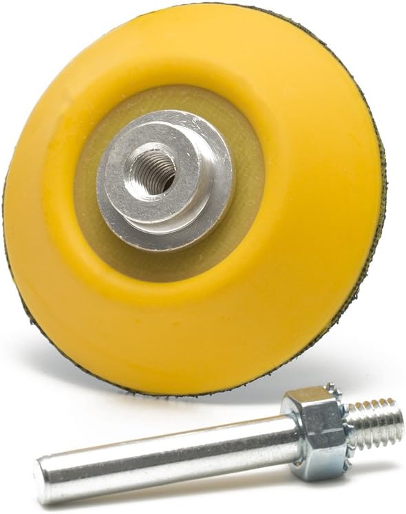 MaxiDetail BP1004 Drill Spindle Backing Pad with hook and loop fastener, 50mm / 2 inch