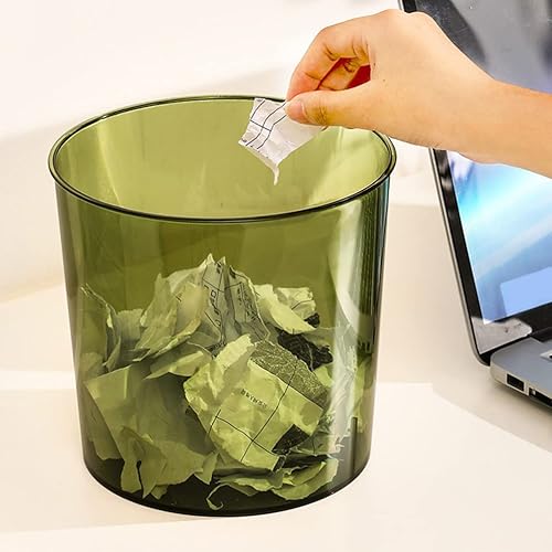 Miniatura 5 de Homoyoyo Cubo de basura esencial para baño, esencial para baño, papelera transparente, papelera de cocina, contenedor de basura para el hogar,