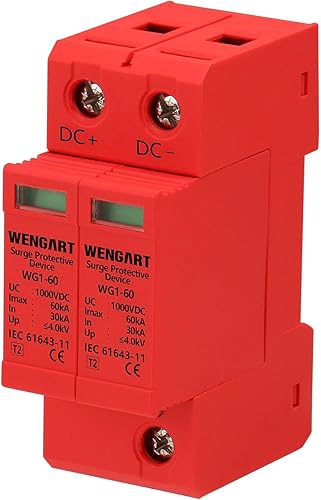 Dispositivo de protección contra sobretensiones, montaje en riel DIN de 1.417 in, dispositivo de pararrayos de bajo voltaje para dispositivos de