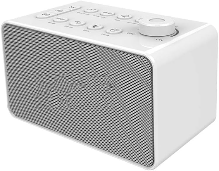 White Noise Machine Compact Portable White Noise Sleeper Covers Background Noise for Improved Sleep Quality Ideal for Home Office Or Travel Improve Sleep