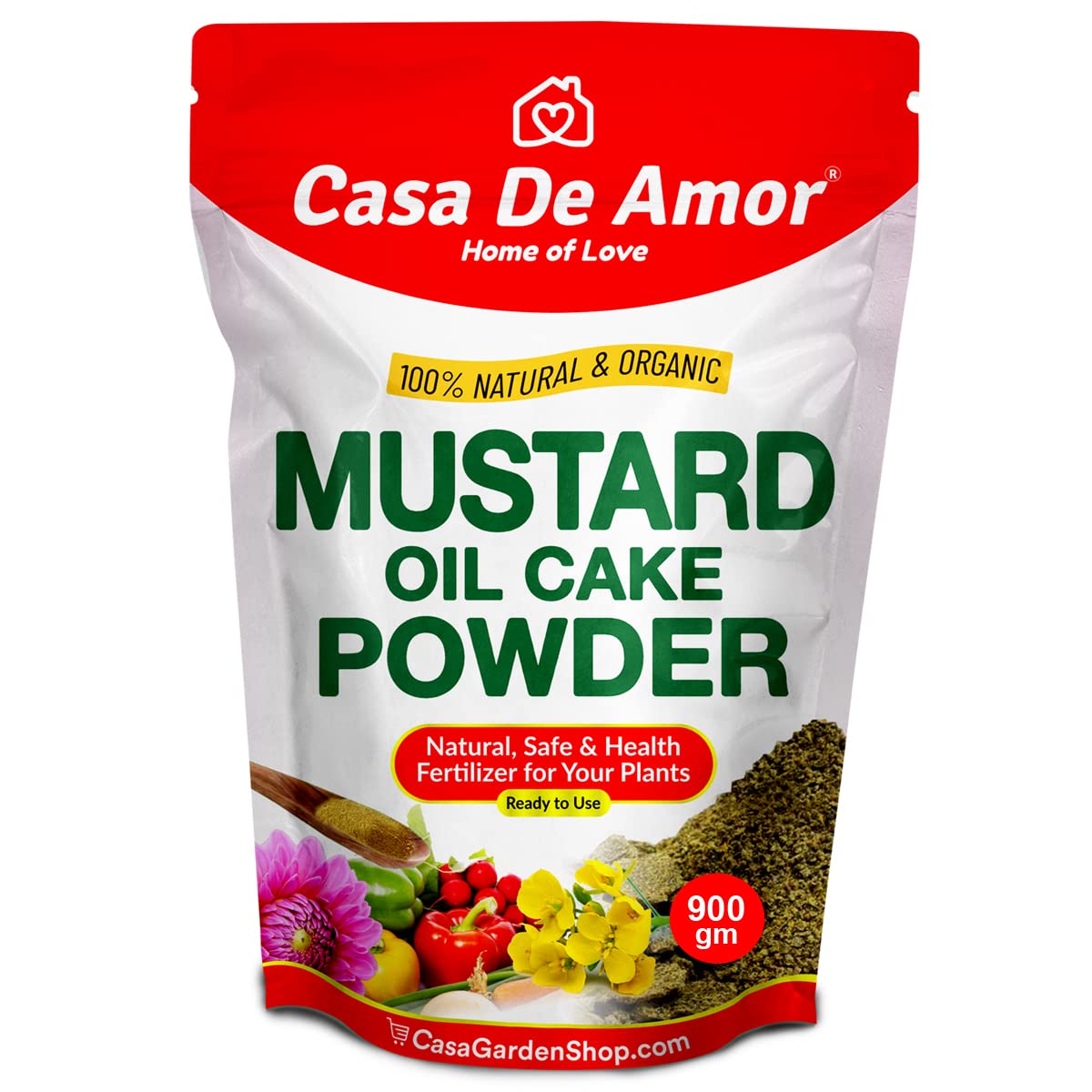 Casa De Amor Mustard Oil Cake Powder Natural Essential Fertilizer for